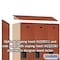 Salsbury Industries 1 Tier Designer Locker, 54"Wx76"Hx21"D, 3 Door, Cherry 18-21361CHE - alternate 2